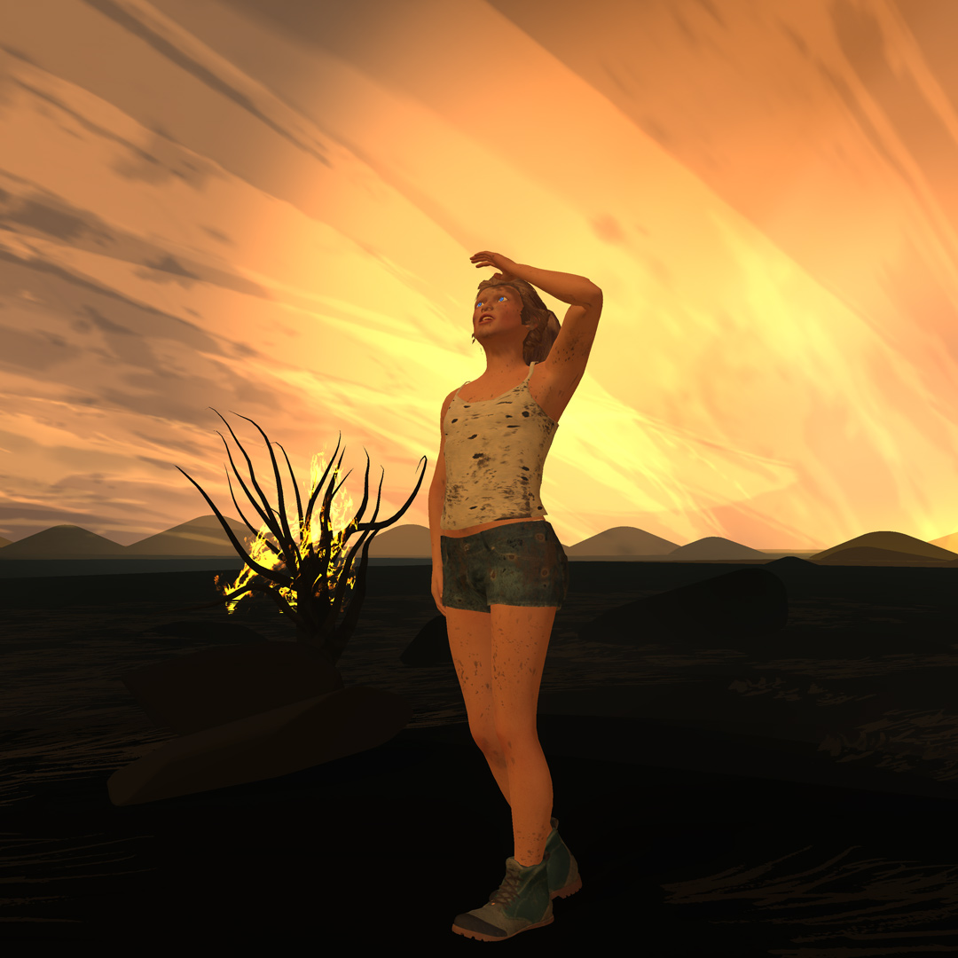 VR art by wildc4rd-under attack - burning skx